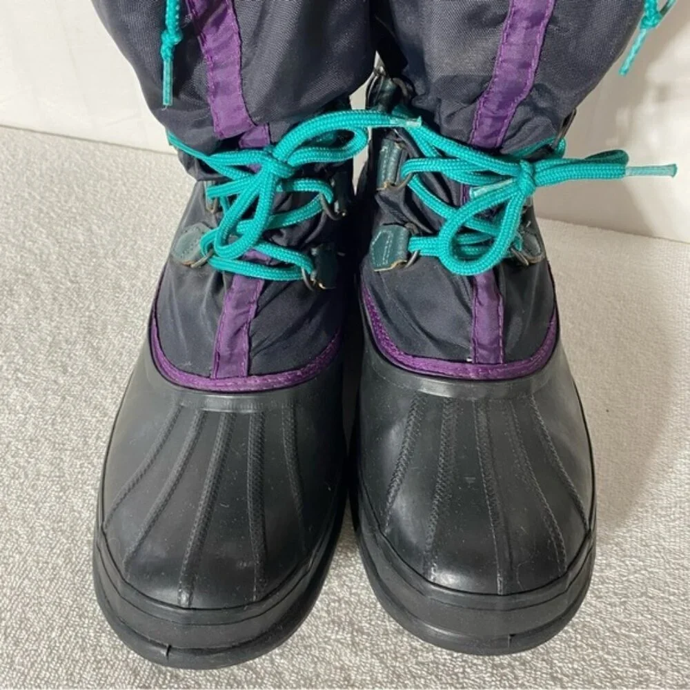 Vintage Sorel Navy Blue insulated Winter Boots 11 - Picture 5 of 16